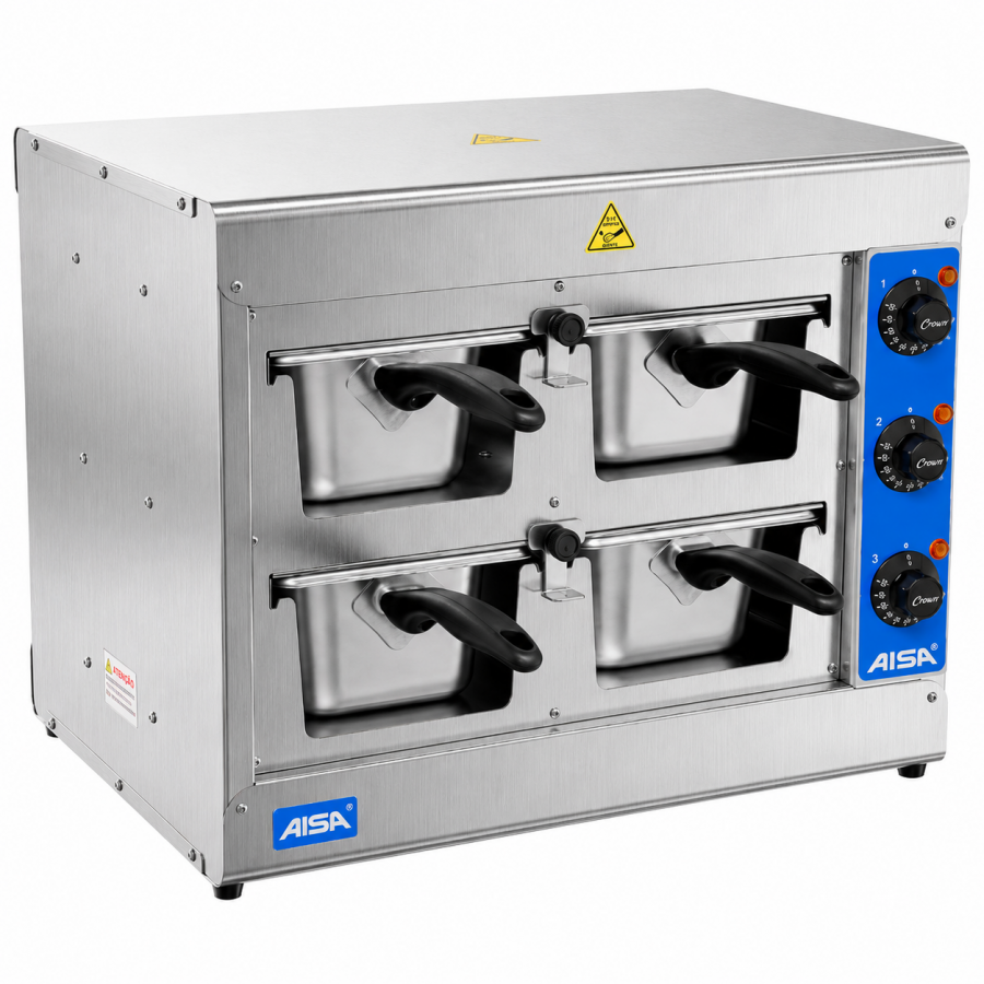 Conservador De Proteínas Profissional Inox 4 Cubas